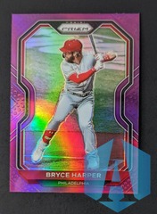 2021 Panini Prizm Tier II Purple #187 Bryce Harper Phillies